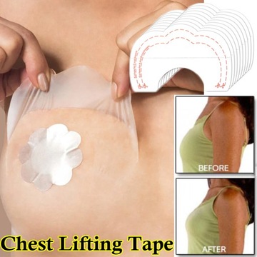 NAKLEJKI TAŚMY NA SUTKI PLASTRY NAKŁADKI + TAŚMA PODNOSZĄCA PIERSI 20 SZTUK