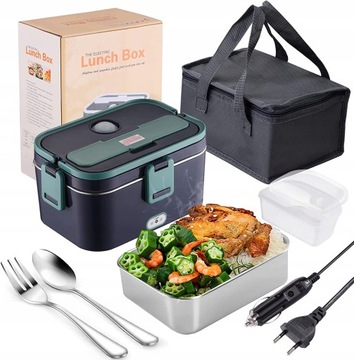 LUNCH BOX ELEKTRYCZNY PODGRZEWANY TERMOS 1.8L