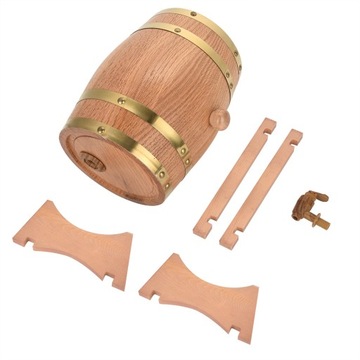Dozownik do beczek na wino z drewna dębowego 3L Vintage Wood do whisky Bourbon Tequil