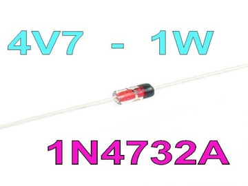 DIODA ZENERA - 4V7, 1W, o symbolu 1N4732A
