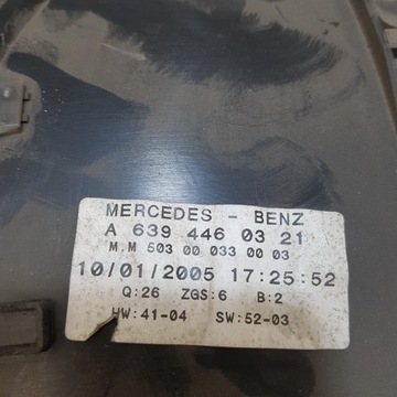BUDÍKY PŘÍSTROJOVÁ DESKA MERCEDES-BENZ VITO W639 A6394460321