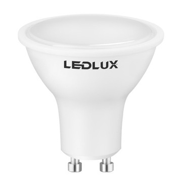 Светодиодная лампа GU10 5,5Вт = 50Вт SMD 3000К теплая Premium LEDLUX не мигает