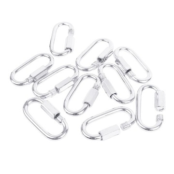 10x РЕЗЬБОВЫЕ СОЕДИНИТЕЛИ ЦЕПИ, ОЦИНКОВАННЫЕ 7 ММ