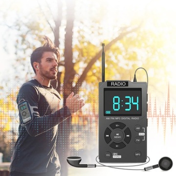 ПОРТАТИВНОЕ ТУРИСТИЧЕСКОЕ КАРМАННОЕ РАДИО AM/FM/AUX