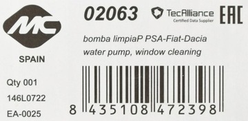 НАСОС ОМЫВАТЕЛЯ CITROEN/PEUGEOT/RENAULT 01-