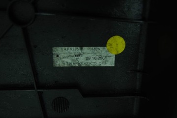 ROLETA KUFRU KRYT STŘECHA 9C75 MERCEDES SL R230 02