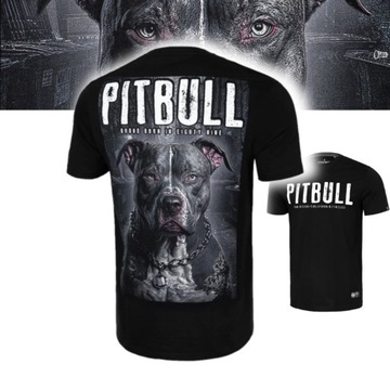 PITBULL WEST COAST T-SHIRT MĘSKA LEKKA KOSZULKA STREET KING CZARNA L