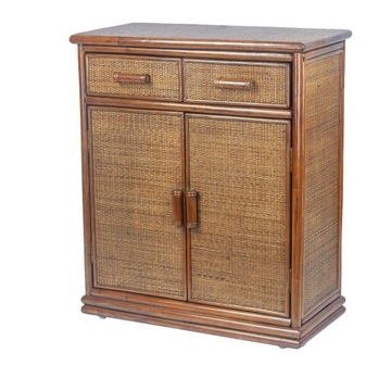 RattaNeo Coral e187 komoda brąz rattan naturalny