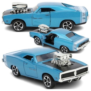 Model SAMOCHÓD DODGE CHALLENGER metalowy 1:32 autko resorak zabawka dźwięk