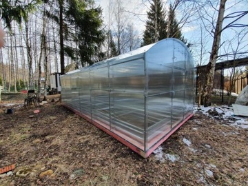 ТЕПЛИЦА ИЗ ПОЛИКАРБОНАТА Прямые стены 40х20 3х6м 6мм