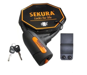 ZAMKNIĘCIE SEKURA KB202 SPIRALA NA KLUCZYK 10X185