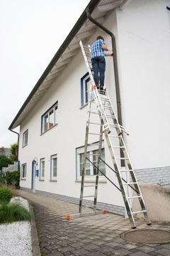 Drabina Krause 9,3 m aluminium do 150 kg
