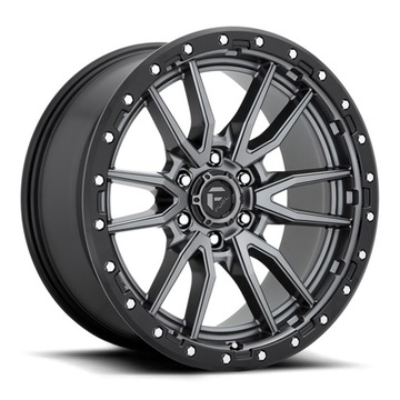 Felga aluminiowa D680 Rebel 6 Matte Gun Metal/Black Ring Fuel