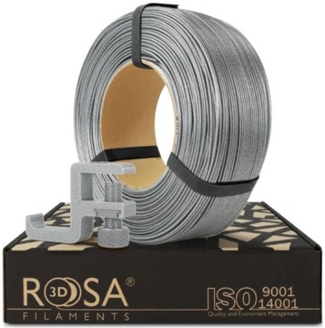 ROSA 3D Filaments PCTG Refill 1,75mm 1kg Srebrny Brokatowy