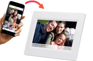ЦИФРОВАЯ РАМКА Denver Touch 7 дюймов Frameo 16 ГБ MicroSD Wi-Fi