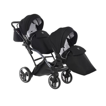 Коляска Junama Diamond S Line Duo Slim для близнецов 2в1 V2 TANDEM красный 01