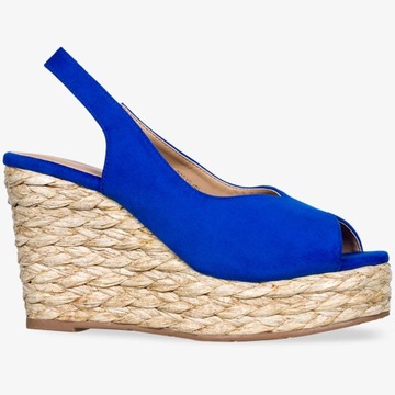 SANDAŁY ESPADRYLE KOTURN WYGODNE BUTY DAMSKIE r 39