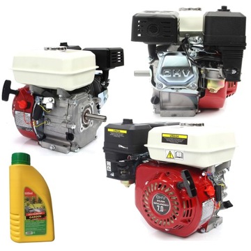 SILNIK SPALINOWY GX160 OHV 7KM 20MM + OLEJ