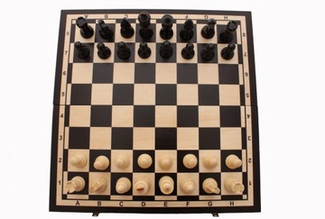 Польские деревянные турнирные шахматы, большие, 44 см.