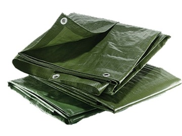 PLANDEKA ZIELONA OKRYCIOWA 5x5m 2xGRUBSZA 120g/m2