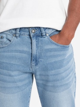 Spodnie męskie jeansowe SLIM FIT jasnoniebieskie V2 OM-PADP-0110 XXL