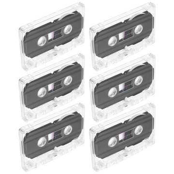 6 шт. ПУСТЫЕ АУДИОКАССЕТЫ ДЛЯ ЗАПИСИ ПРОДОЛЖИТЕЛЬНОСТЬЮ 60 МИНУТ ПУСТЫЕ КАССЕТЫ