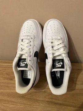 Buty Nike Air Force 1 White Black 38.5 US7.5w 24.5