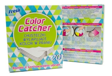 CHUSTECZKI DO PRANIA WYŁAPUJĄCE KOLOR COLOR ABSORBER 20SZT