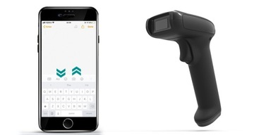 Skaner kodów wifi QR kody DPM PCB bateria 2600mAh baza mini odbiornik 2.4G