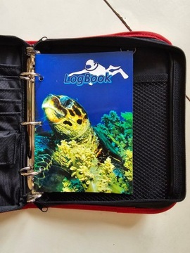 Log book z otworami do organizera dziennik nurkowy