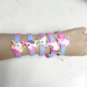 РЕЗИНОВЫЕ БРАСЛЕТЫ 5 ШТ ЕДИНОРОГИ UNICORN