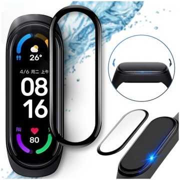 Szkło hybrydowe szybka do opaski xiaomi mi band 6 wytrzymałe solidne mocne