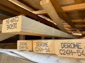 Строительный брус С24 45х45 100см, строганный