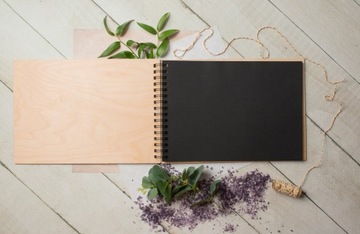 Księga Gości A4 fotobudka czarne karty BAZA POZIOM