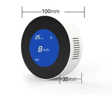Датчик природного газа и сжиженного нефтяного газа Проводной детектор газа с Wi-Fi Tuya Smart