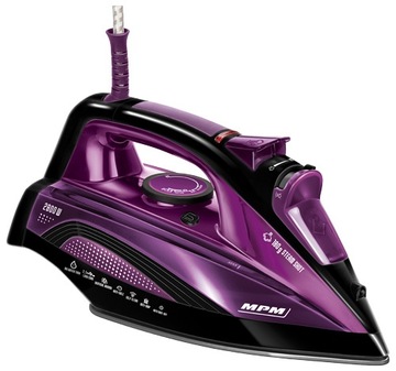 ŻELAZKO PAROWE STOPA CERAMICZNA MOCNE 2800W MPM MZE-21 STRAŻAK