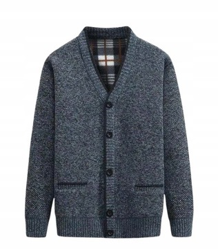 SWETER MĘSKI KARDIGAN gruby ciepły sweter,M