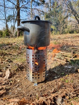 Походная дровяная печь.