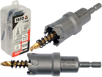 YATO OTWORNICA TCT DO METALU 25MM WĘGLIK SPIEKANY KORONKA