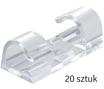 KLIPS ORGANIZER NA KABLE PRZEWODY ZACZEP 3M 20SZT