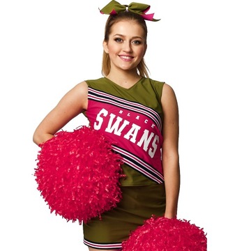 Pompon dla cheerleaderek Etizen czerwony r. S