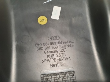 AUDI A4 B9 2017R 8W0881969H POUZDRO SEDADLA ČERNÁ ORIGINÁLNÍ SUPER STAV