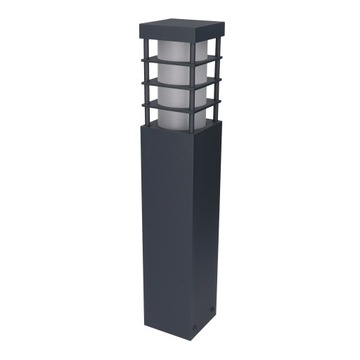Lampa ogrodowa nowoczesna kwadratowa słupek oświetleniowy stojący z kratką