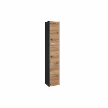 SZAFKA ŁAZIENKOWA 33CM ANTRACYT REGAŁ SŁUPEK PÓŁKI