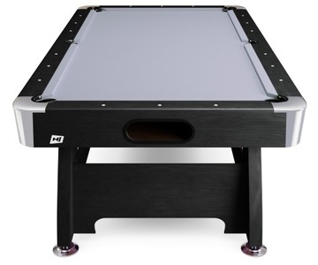 ЧЕРНЫЙ БИЛЬЯРДНЫЙ СТОЛ Серые тканевые бильярдные столы с аксессуарами 7 футов