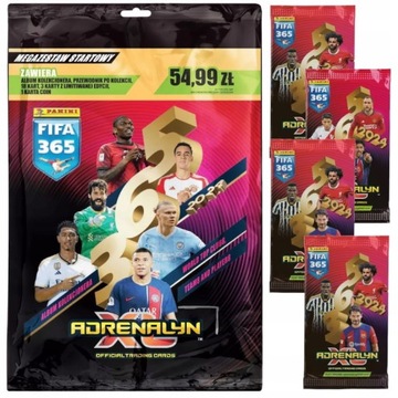 MEGA ZESTAW STARTO FIFA 365 2024 22 Kart ALBUM piłkarski Panini Album KARTY