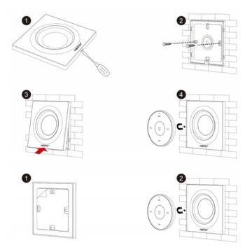 Miboxer K2 стена дистанционного управления светодиодным CCT/Mono 2,4 ГГц белый Mlight