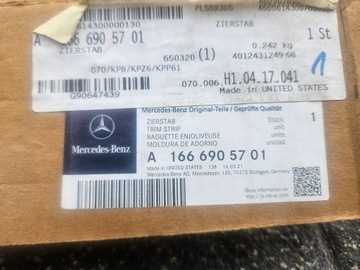 LIŠTA LEVÝ ZADNÍ MERCEDES GLS W166 A1666905701