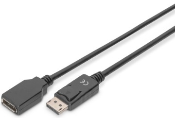 Удлинительный кабель Digitus 1.2 M/F DisplayPort, 2 м
