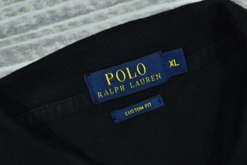 RALPH LAUREN Męska Koszulka Polo z Długim Rękawem Custom Fit XL